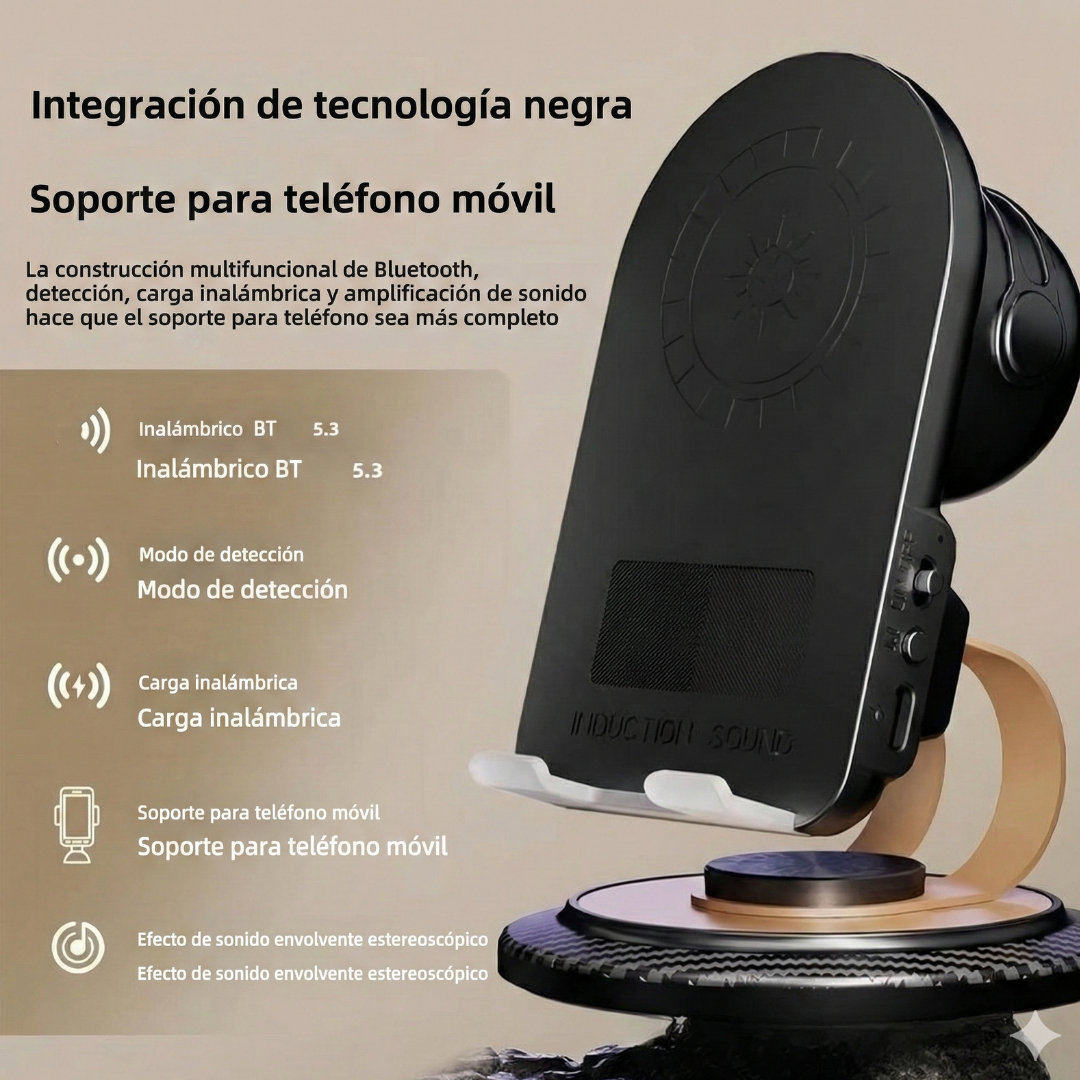 Soporte Teléfono Cargador Inalámbrico