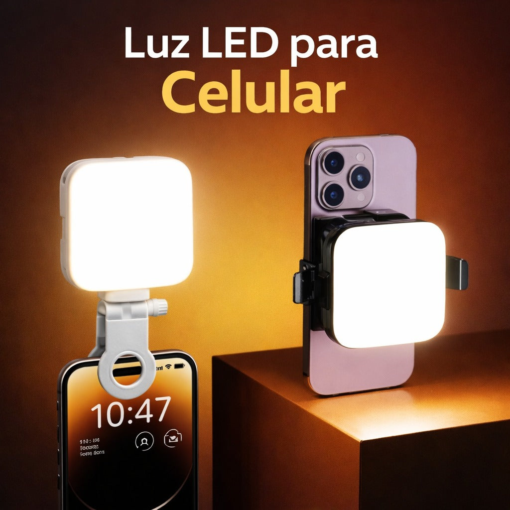 Mini Selfie Luz para Celular – Iluminación Profesional en tu Bolsillo