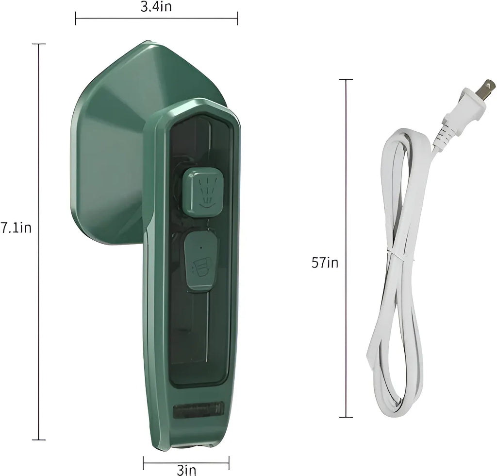Mini Plancha de Vapor Viajera Portátil Eléctrica 2en1