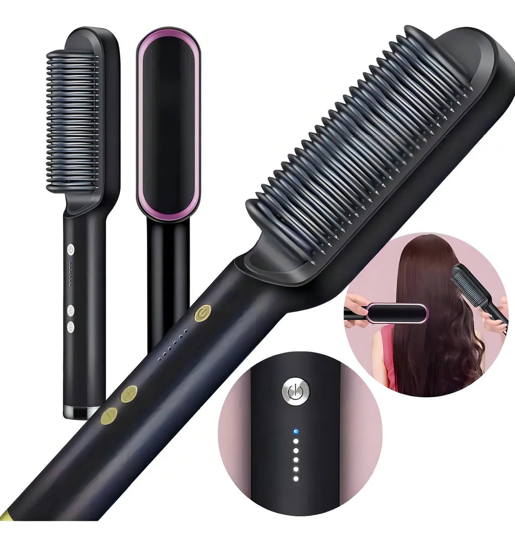 Cepillo Alisador Potente 3 en 1